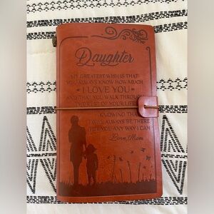 Leather Inspirational Daughter Journal Gift